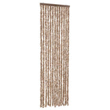 Vidaxl vliegengordijn 56x185 cm chenille beige en donkerbruin
