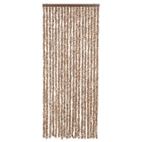 Vidaxl Fly Curtain 56x200 cm Chenille Beige i ciemnobrązowy