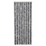 Vidaxl Fly curtain 56x200 cm Chenille Gray and Black