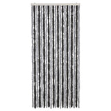 Vidaxl Fly Curtain 90x200 cm Chenille Gray and Black