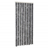 Vidaxl vliegengordijn 90x220 cm chenille grijs en zwart