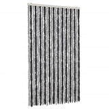 Vidaxl Fly Curtain 100x230 cm Chenille Grey and Black