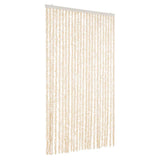 Vidaxl vliegengordijn 100x230 cm chenille beige en wit