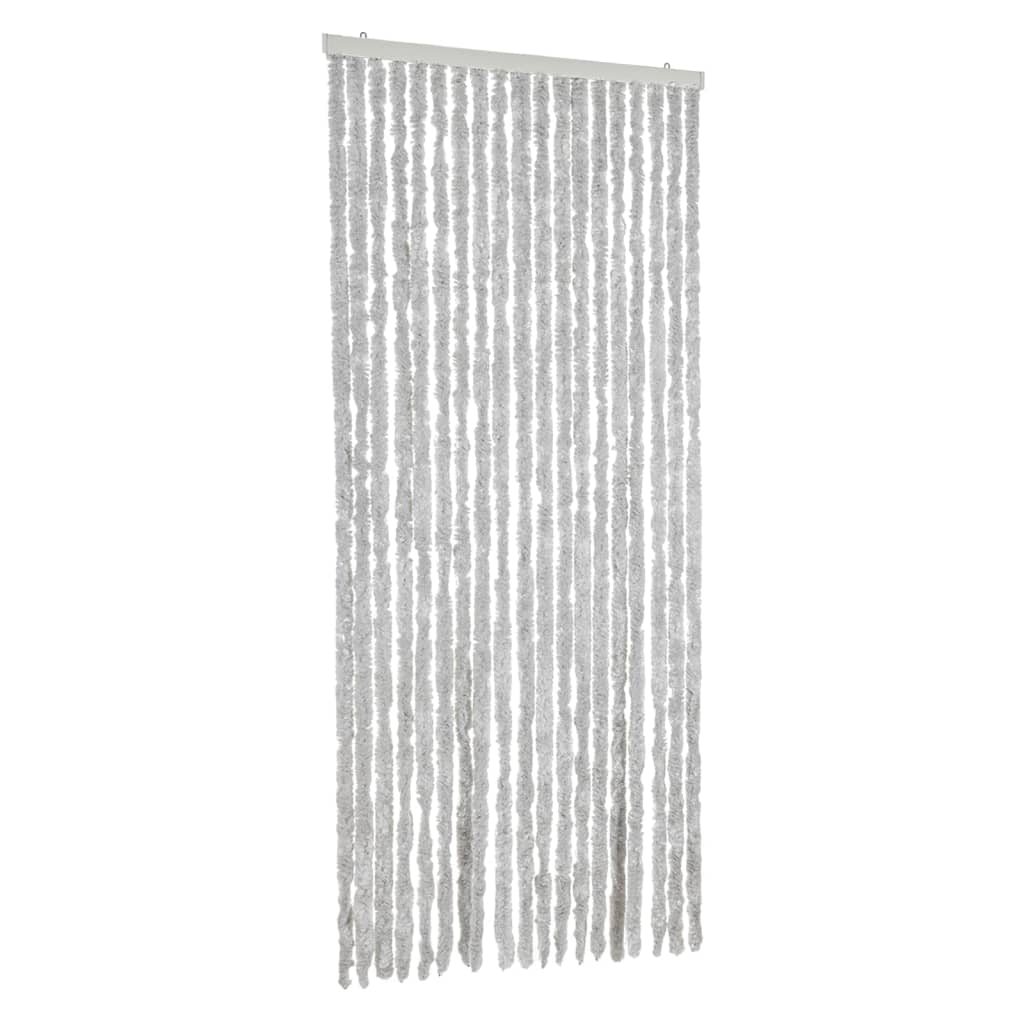 Vidaxl Fly Curtain 56x200 cm Chenille Grey