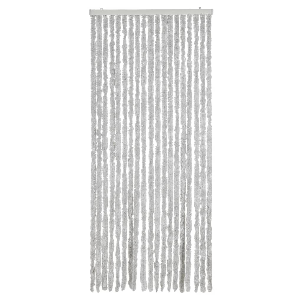 Vidaxl Fly Curtain 56x200 cm CHENILLE GREY