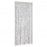 Vidaxl vliegengordijn 90x200 cm chenille grijs
