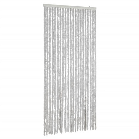 Vidaxl vliegengordijn 90x220 cm chenille grijs