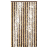 Vidaxl vliegengordijn 100x230 cm chenille donkerbruin en beige