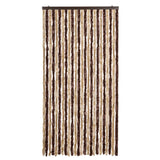 Vidaxl Fly Curtain 100x230 cm Chenille Beige og lysebrun