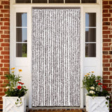 Vidaxl Fly Curtain 100x200 cm CHENILLE BRORN ET BEIGE