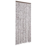 Vidaxl Fly Vorhang 100x230 cm Chenille Brown und Beige