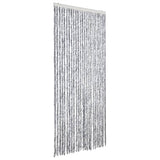 Vidaxl Fly Cundain 100x200 cm Chenille White and Grey