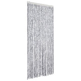 Vidaxl Fly Curtain 100x230 cm Chenille White og Gray