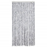 Vidaxl vliegengordijn 100x230 cm chenille wit en grijs