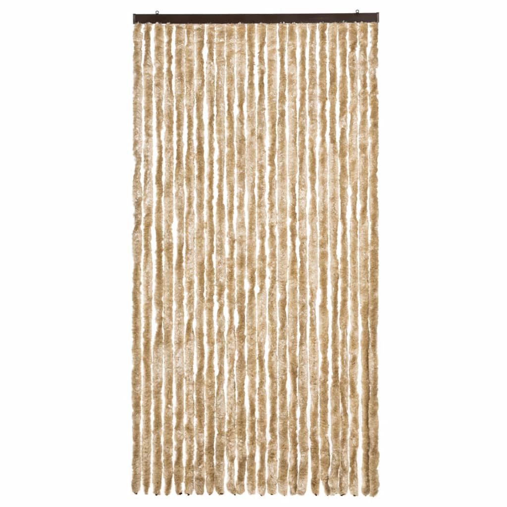 Vidaxl fléien Curta 100x200 cm Chenille Beige