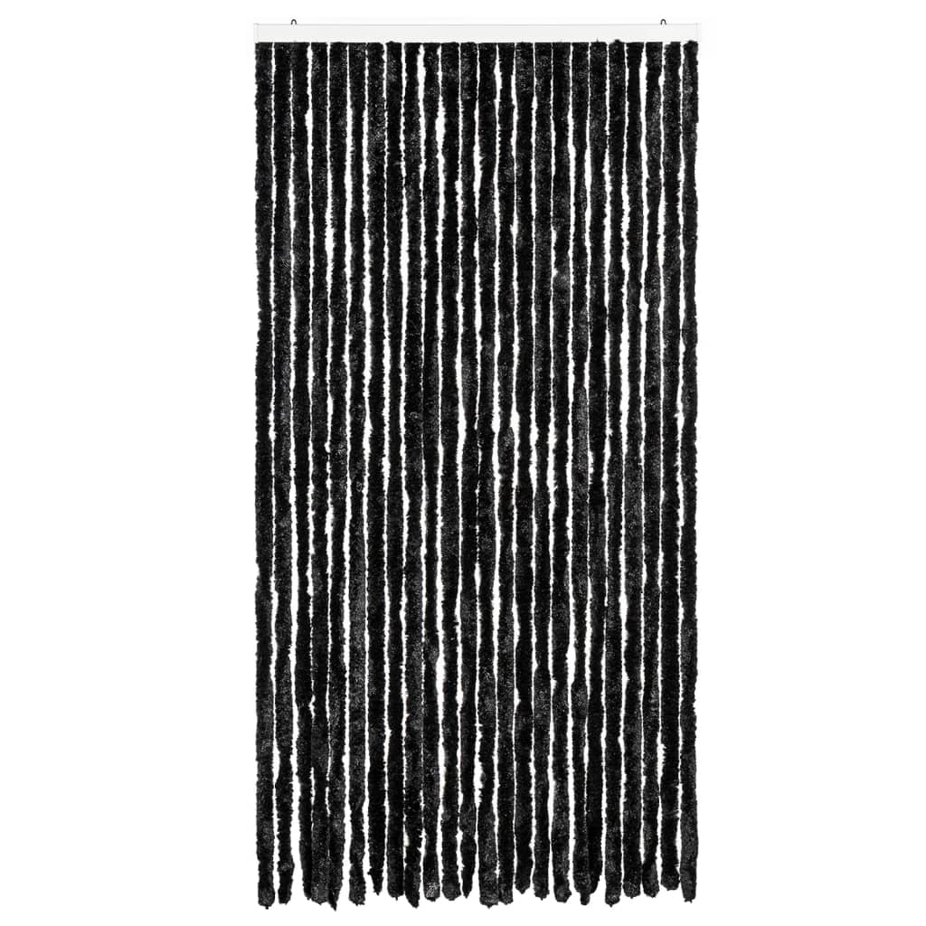 Vidaxl Fly Curtain 100x230 cm CHENILLE ANTHRACITE -COLORED