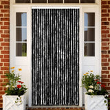 Vidaxl Fly Curtain 100x230 cm CHENILLE ANTHRACITE -COLORED