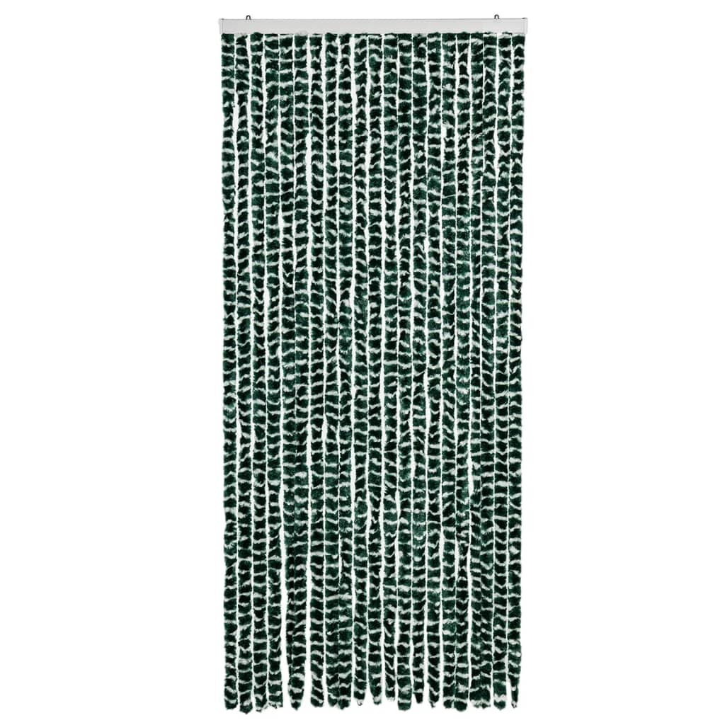 Vidaxl Fly curtain 90x200 cm Chenille green and white