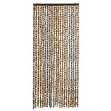 Vidaxl Fly Curtain 90x200 cm Chenille beige e Brown