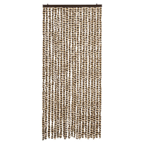Vidaxl vliegengordijn 90x200 cm chenille beige en bruin