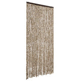 Vidaxl Fly Curtain 100x200 cm CHENILLE BEIGE ET BRORN