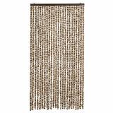 Vidaxl Fly Vorhang 100x200 cm Chenille Beige und Braun