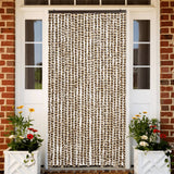 Vidaxl Fly Curtain 100x200 cm CHENILLE BEIGE ET BRORN