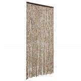 Vidaxl Fly Curtain 100x230 cm Chenille beige e Brown