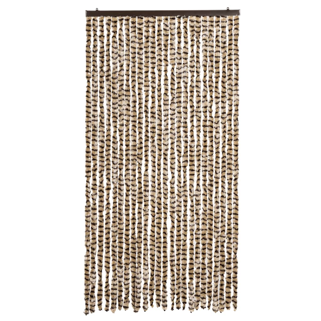 Vidaxl Fly Curtain 100x230 cm CHENILLE BEIGE ET BRORN