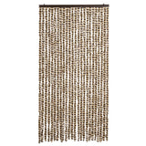 Vidaxl Fly Curtain 100x230 cm Chenille beige e Brown