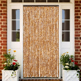 Vidaxl Fly Curtain 100x200 cm Chenille Ocher and White