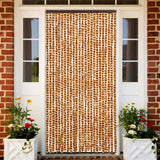 Vidaxl Fly Curtain 100x230 cm Chenille Oker and White