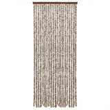 Vidaxl Fly curtain 56x200 cm Chenille taupe and white