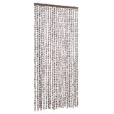 Vidaxl Fly curtain 90x200 cm Chenille taupe and white