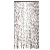 Vidaxl muha zavesa 100x200 cm chenille taupe in bela