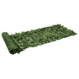 Schermo del balcone Vidaxl con foglie verde scuro 600x75 cm