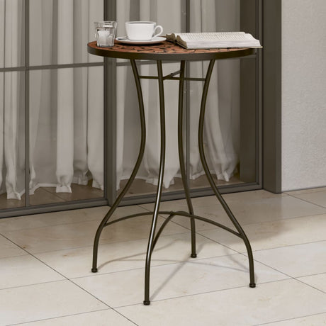 Vidaxl bistrotafel mozaïek ø50x70 cm keramiek terracottakleurig