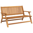 Vidaxl tuin relaxbank bruin 122 x 78 x 73 cm massief acaciahout