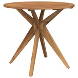 Vidaxl tuintafel rond ø85x75 cm massief acaciahout
