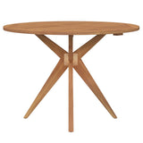 Vidaxl tuintafel rond ø110x75 cm massief acaciahout