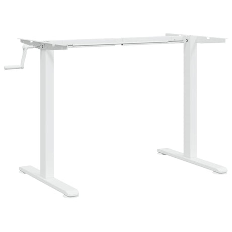 Vidaxl zit-sta bureauframe (94-135)x60x(70-114) cm staal wit