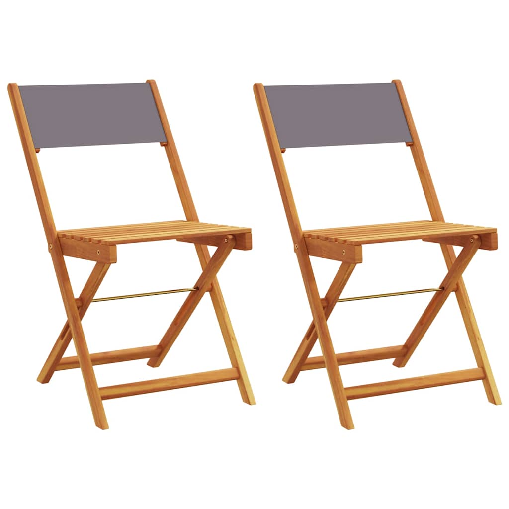 Vidaxl inklapbare stoelen 2 st en stof antracietkleurig