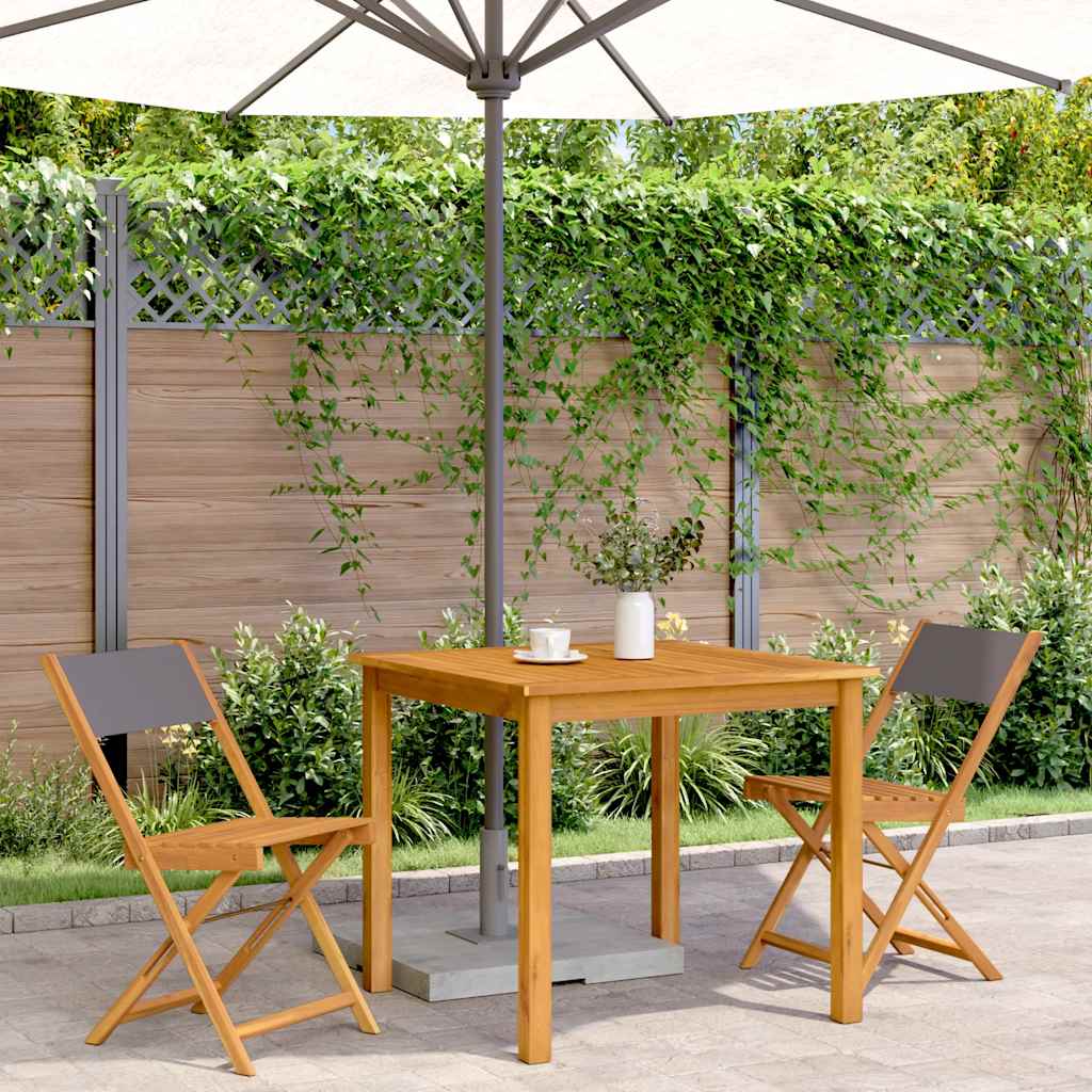 Vidaxl inklapbare stoelen 2 st en stof antracietkleurig