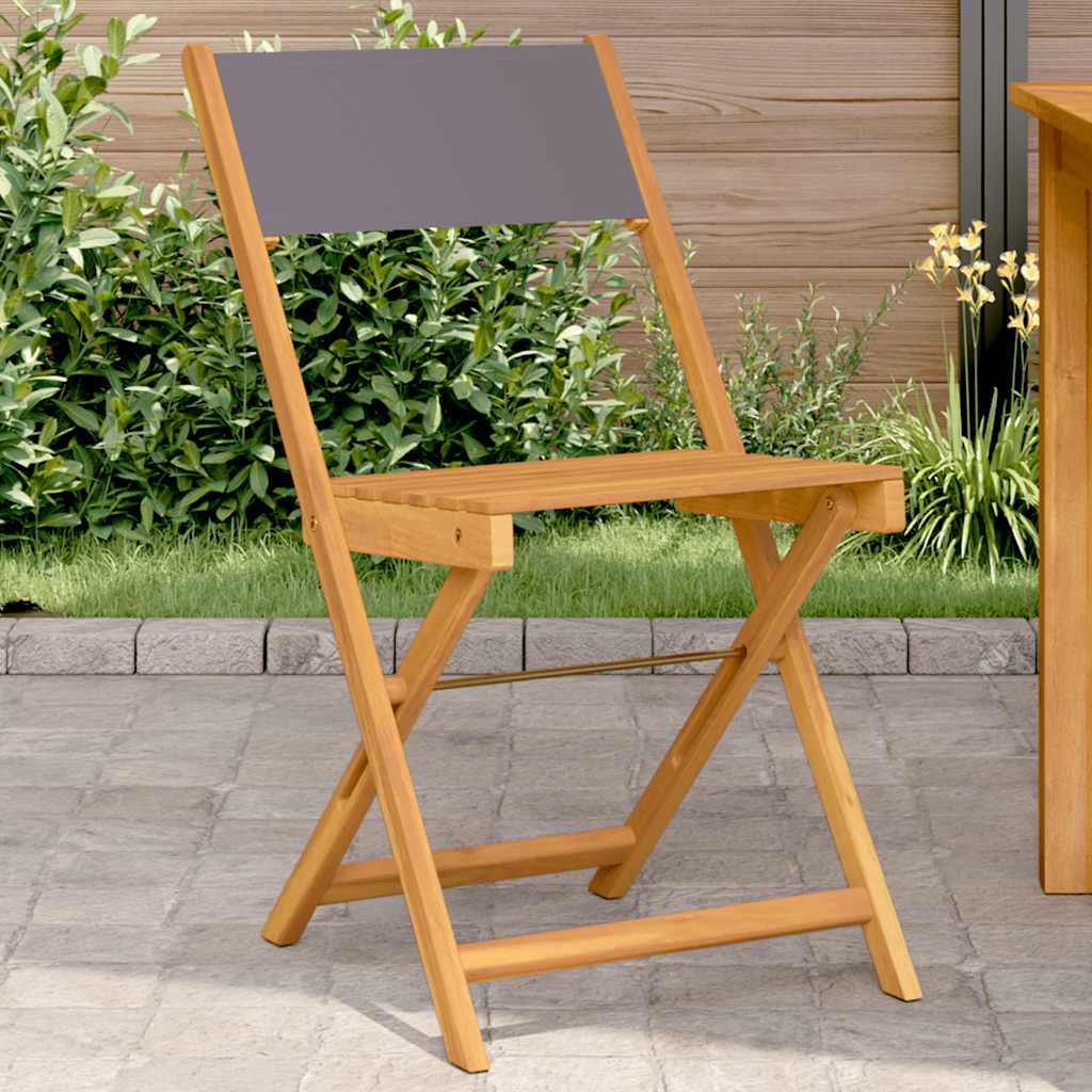 Vidaxl inklapbare stoelen 2 st en stof antracietkleurig