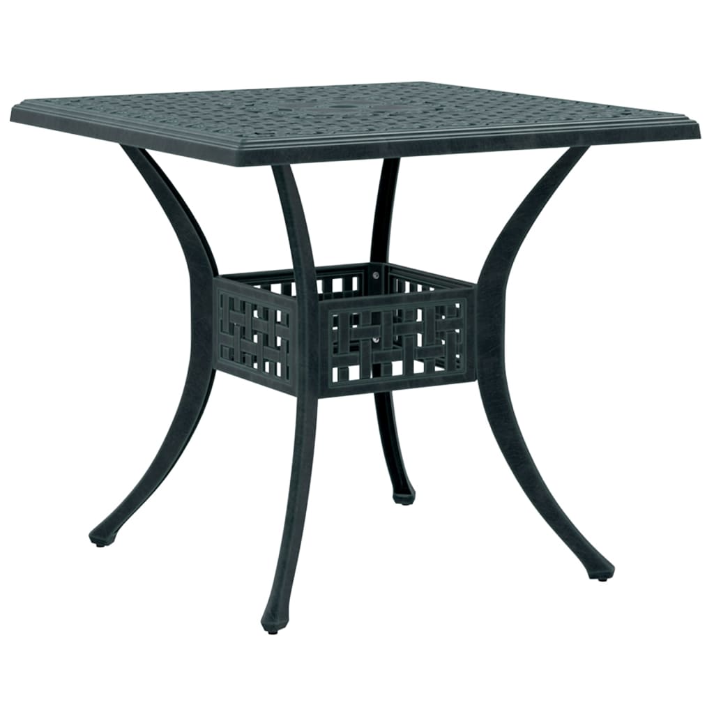 Vidaxl tuintafel 80x80x75 cm gietaluminium groen