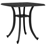 Vidaxl tuintafel 53x53x53 cm gietaluminium zwart