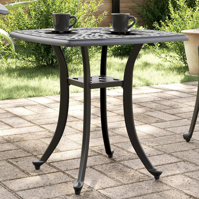 Vidaxl tuintafel 53x53x53 cm gietaluminium zwart