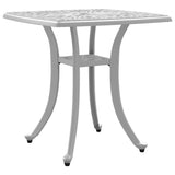 Vidaxl tuintafel 53x53x53 cm gietaluminium wit