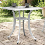 Vidaxl tuintafel 53x53x53 cm gietaluminium wit