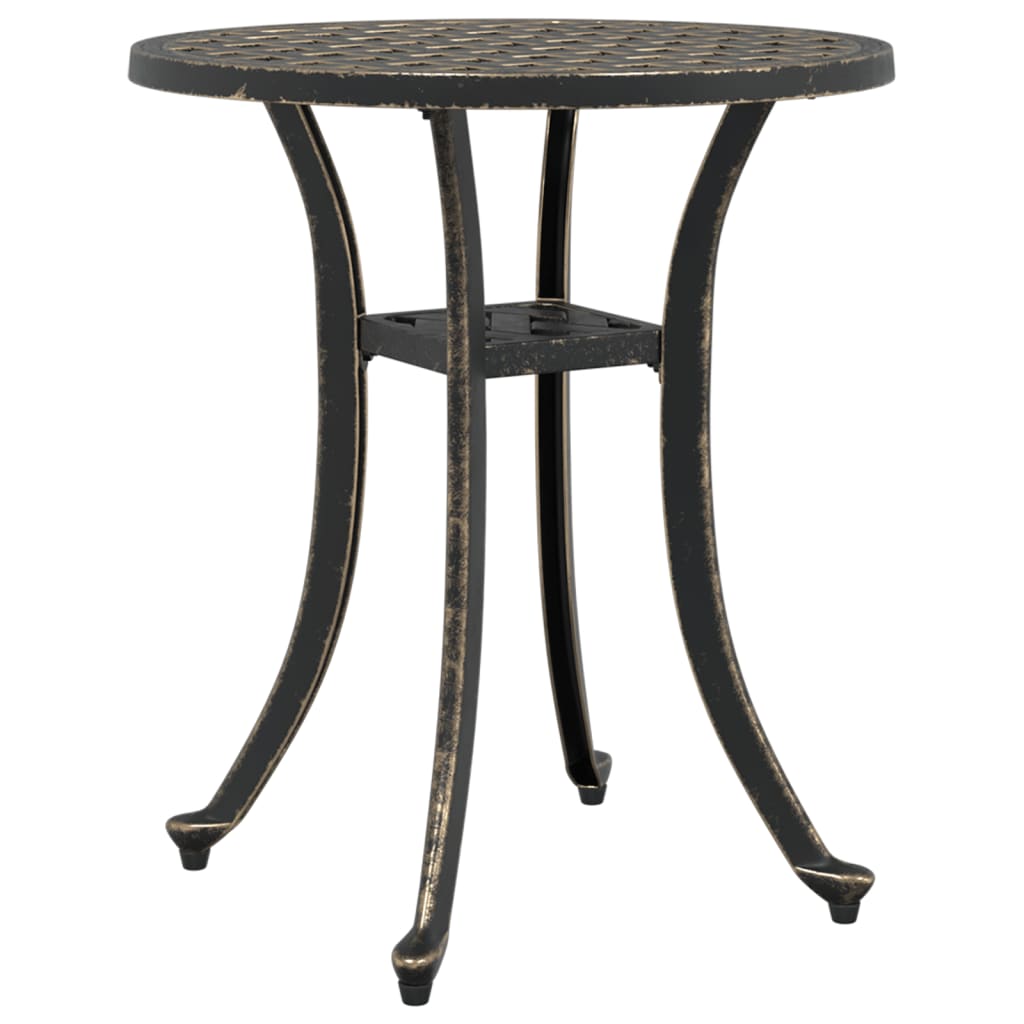 Vidaxl tuintafel ø 48x53 cm gietaluminium bronskleurig